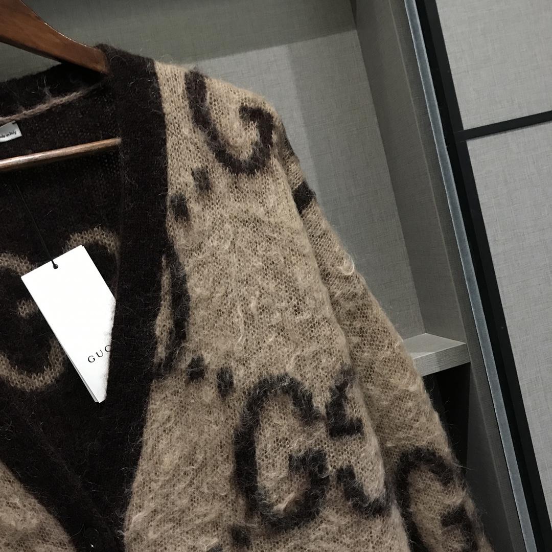 Gucci GG Wool Jacquard Cardigan  - EUR FASHION