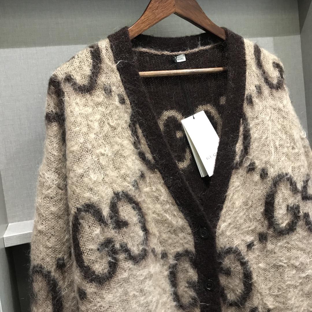 Gucci GG Wool Jacquard Cardigan  - EUR FASHION