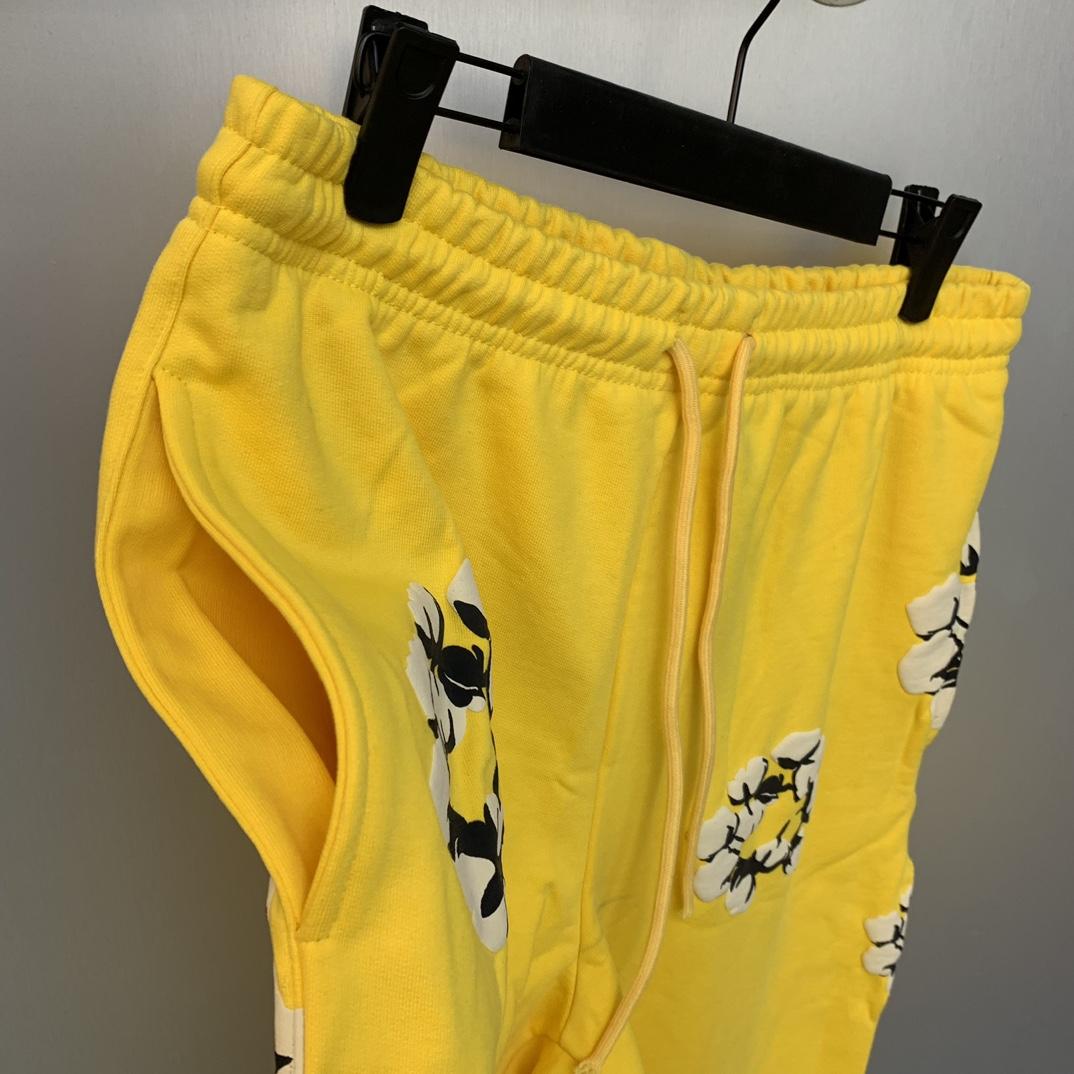 Denim Tears Cactus Tears Wreath Sweatpants Yellow - EUR FASHION