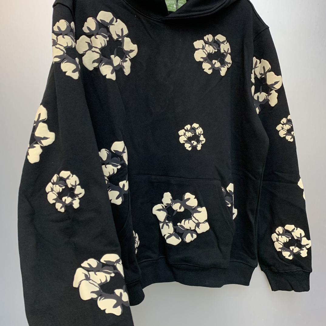 Denim Tears Cactus Tears Wreath Hoodie Black - EUR FASHION