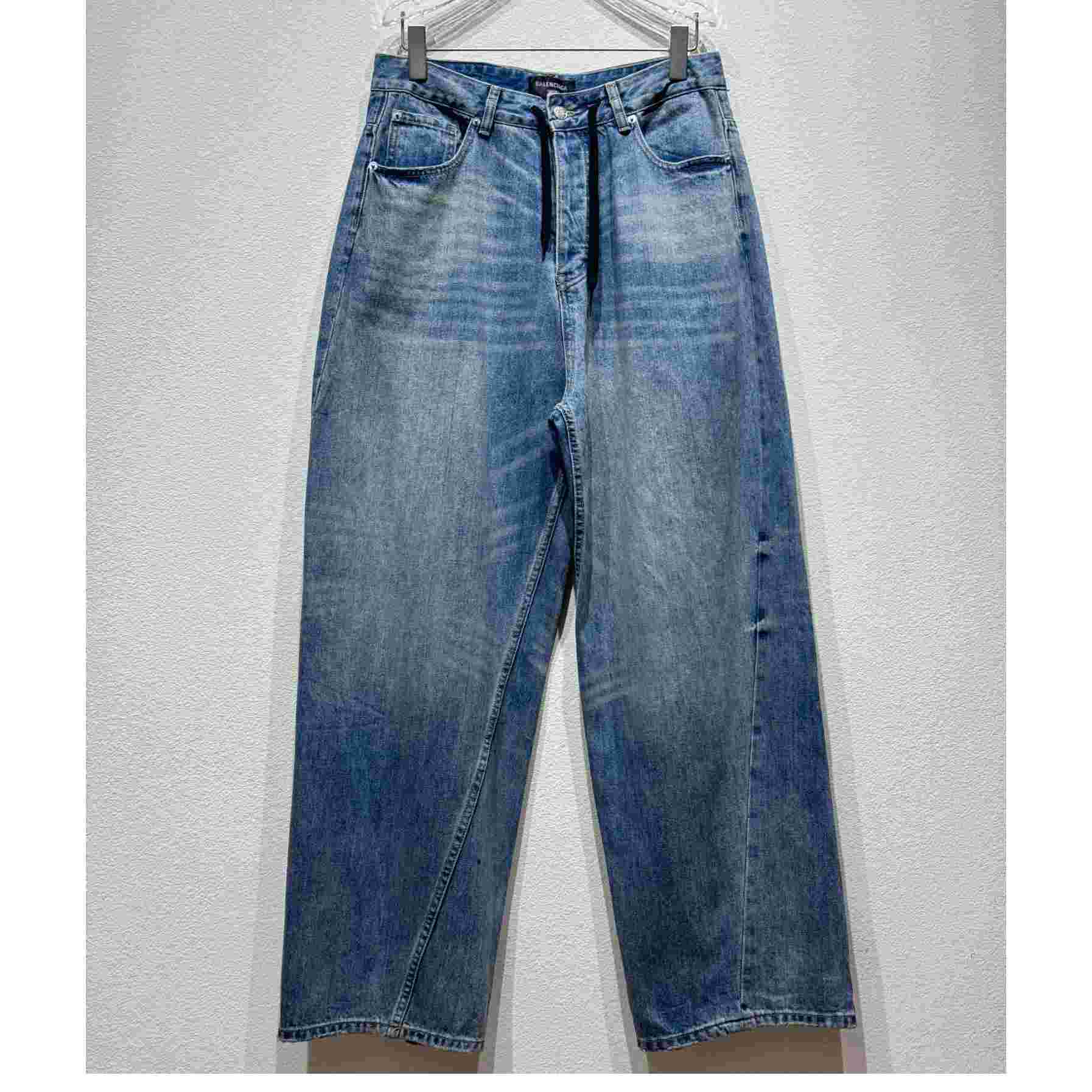 Balenciaga Twisted Wide-leg Jeans  - EUR FASHION