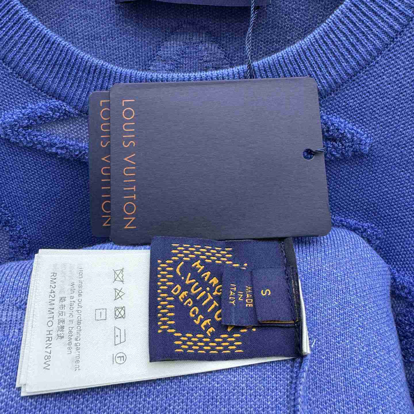 Louis Vuitton Textured Cotton Crewneck   - EUR FASHION