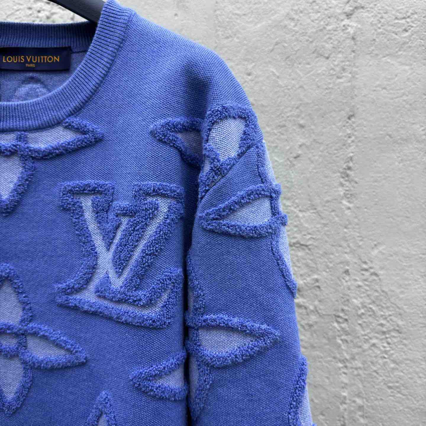 Louis Vuitton Textured Cotton Crewneck   - EUR FASHION