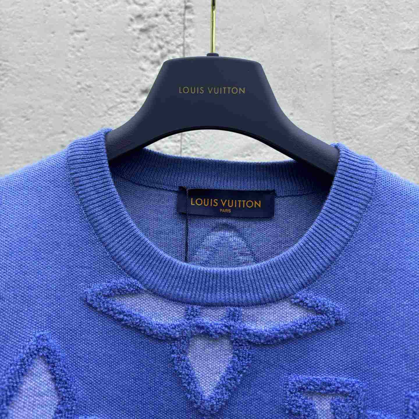 Louis Vuitton Textured Cotton Crewneck   - EUR FASHION