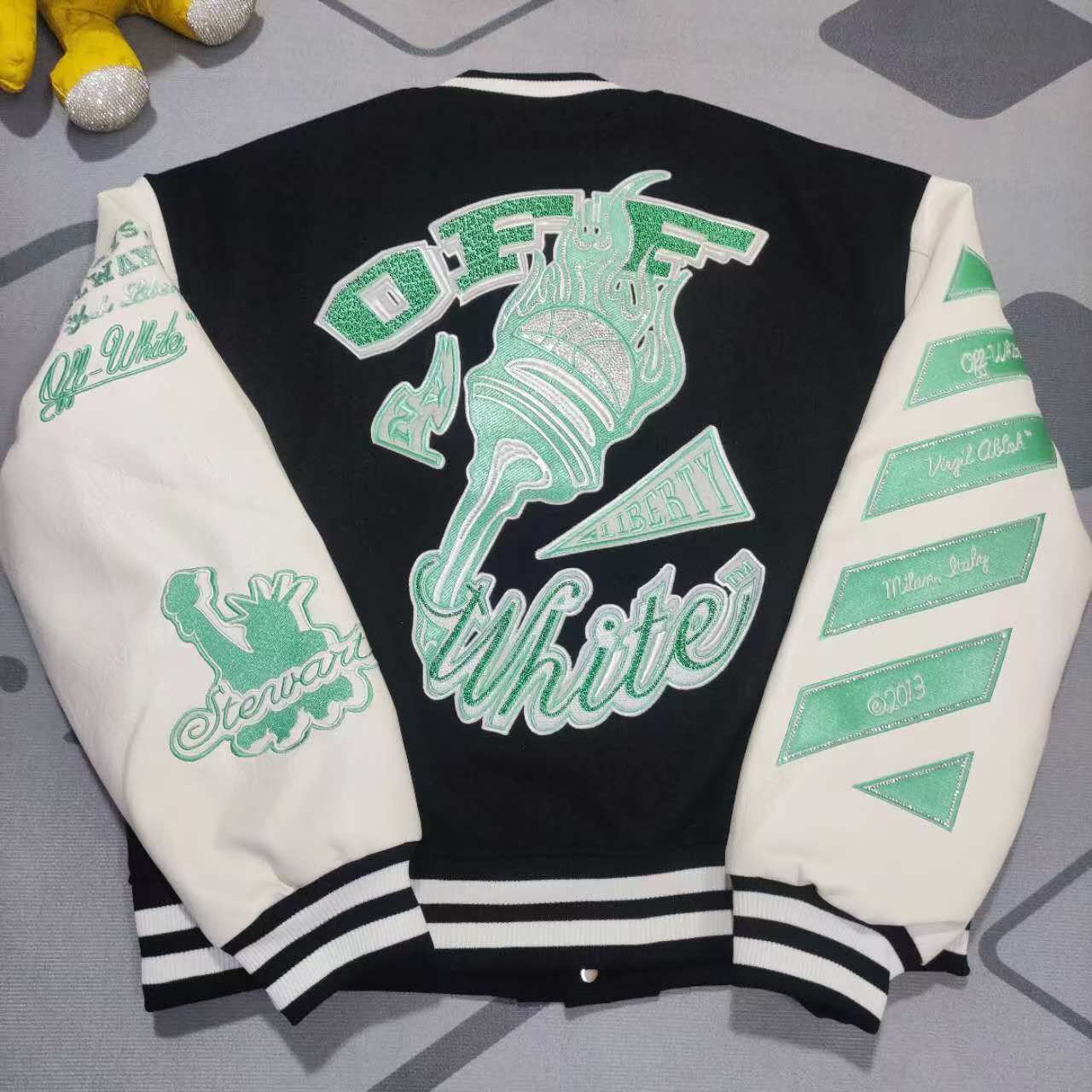 Off-White New York Liberty Varsity Jacket - EUR FASHION