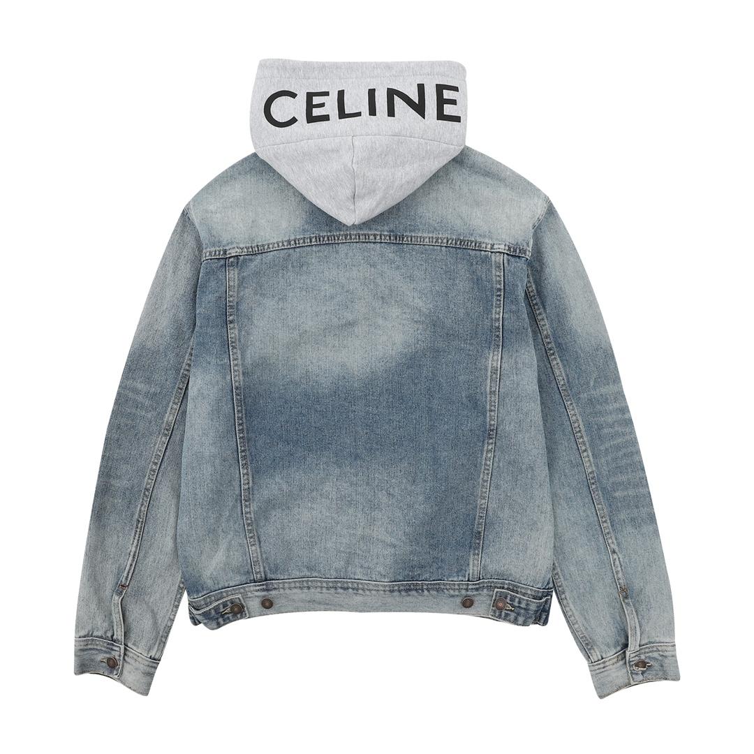 Celine Hooded Denim Jacket - EUR FASHION