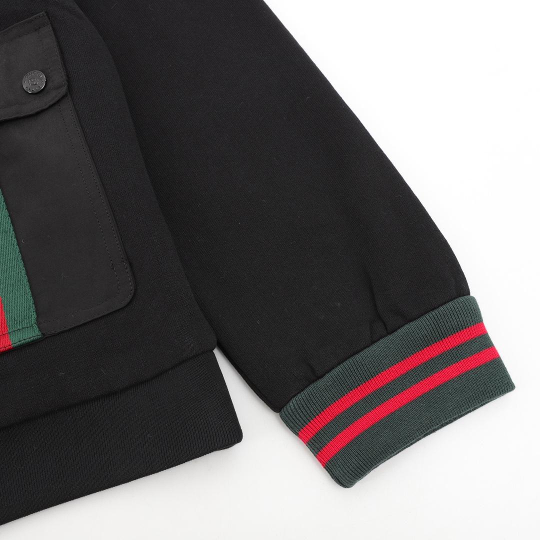 Gucci Cotton Jersey Hooded Jacket With Web - EUR FASHION