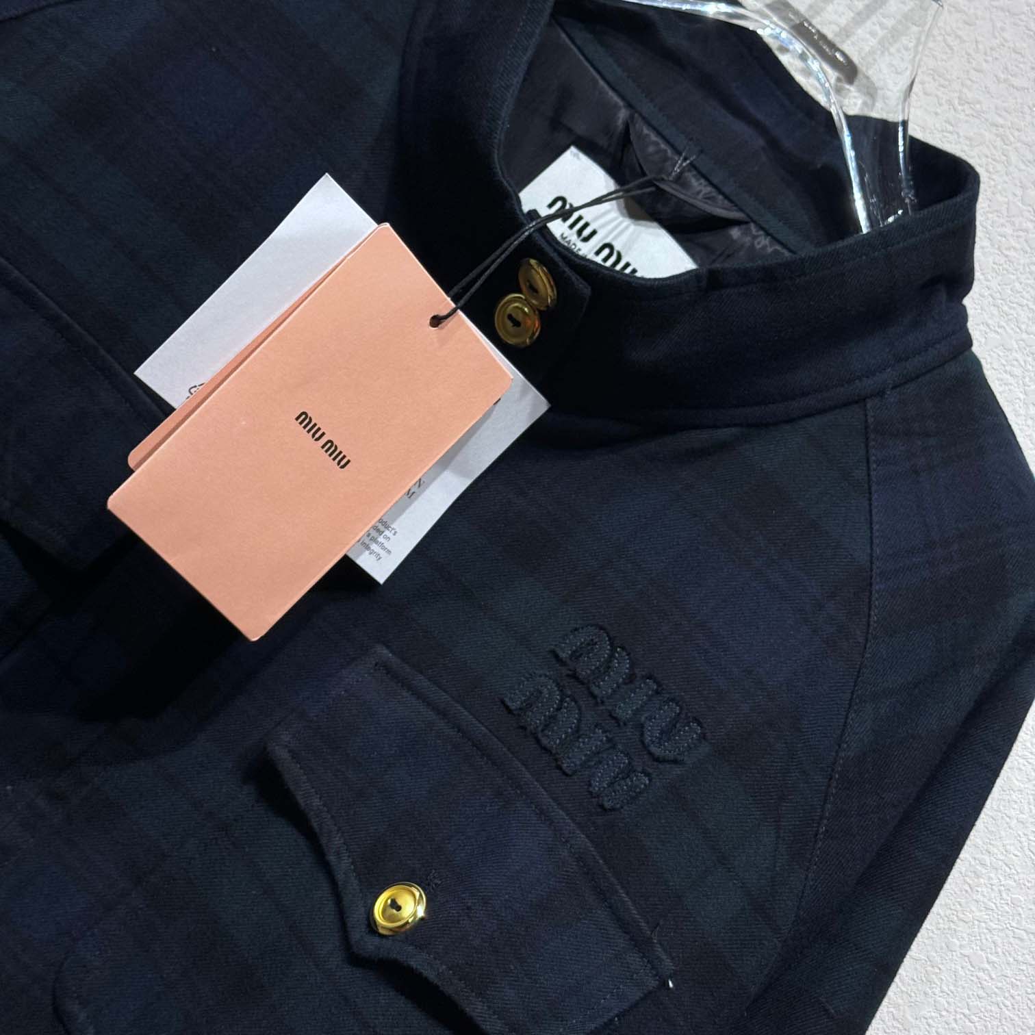 Miu Miu Plaid Blouson Jacket - EUR FASHION