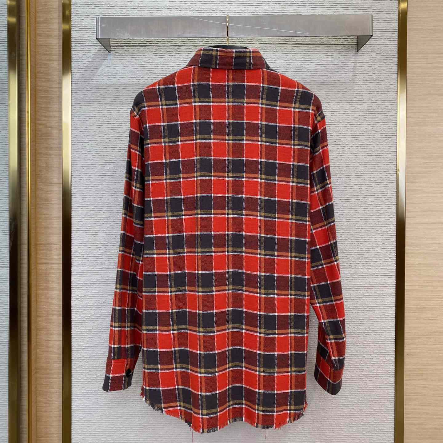 Celine Loose Shirt In Checked Cotton - EUR FASHION