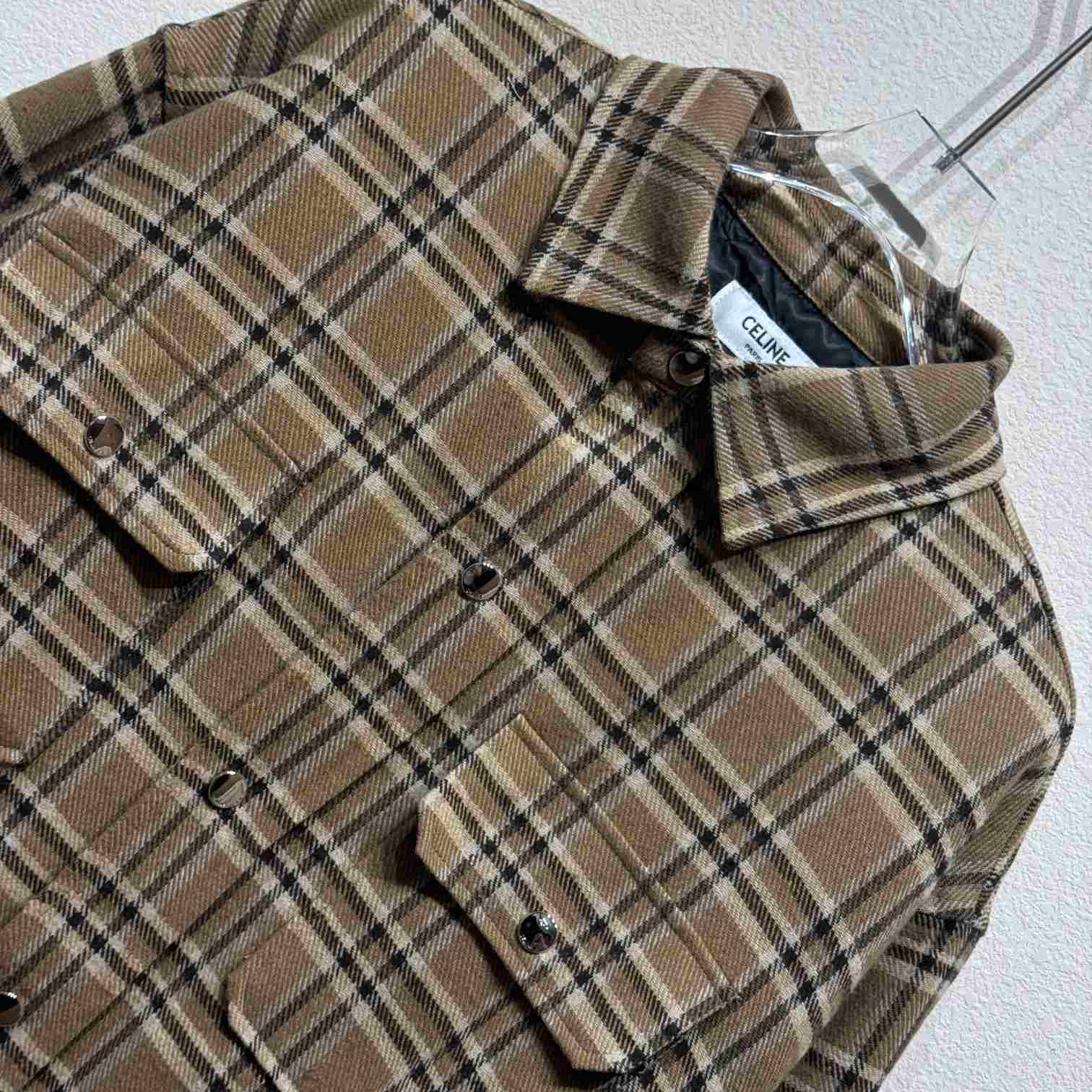 Celine Checked Overshirt - EUR FASHION