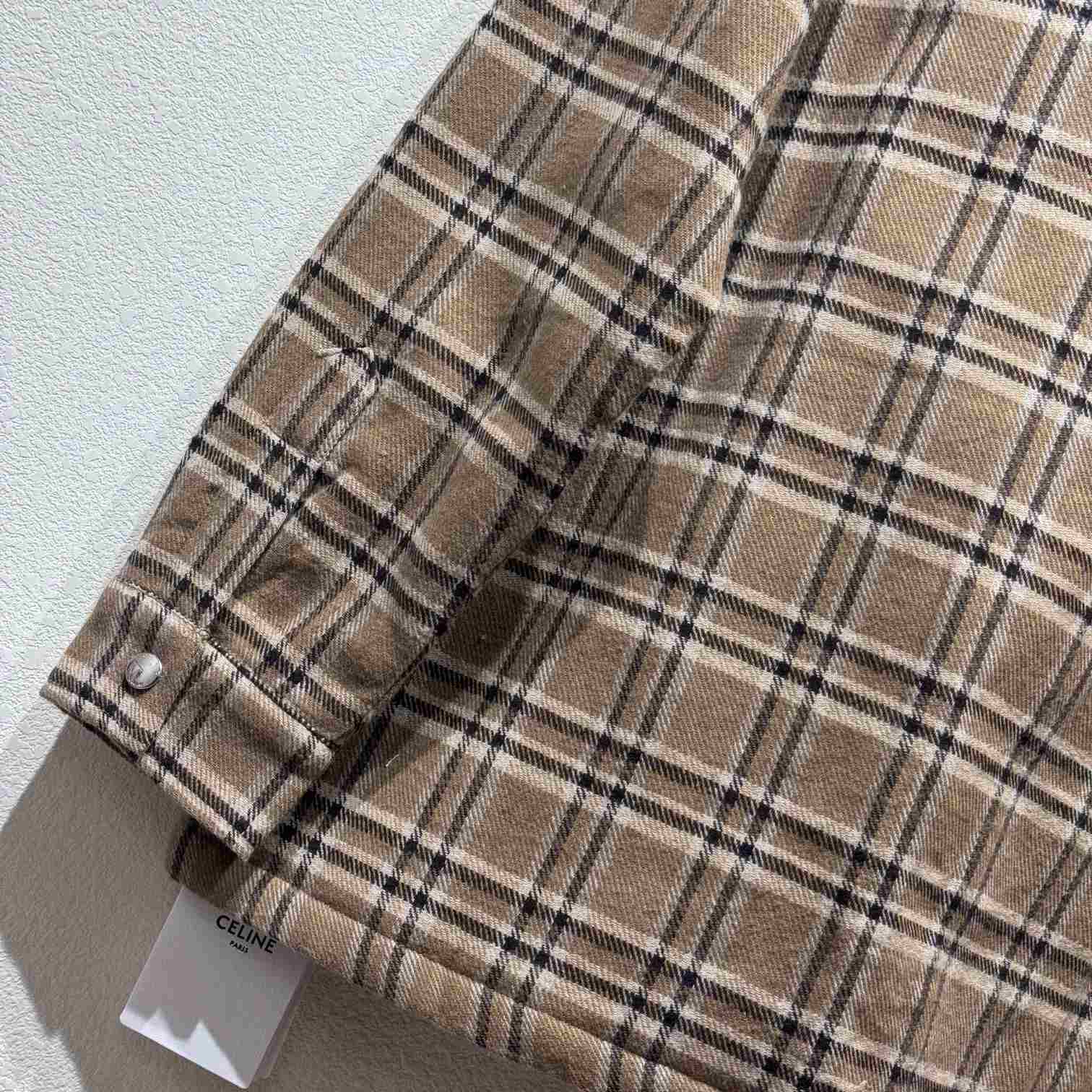 Celine Checked Overshirt - EUR FASHION