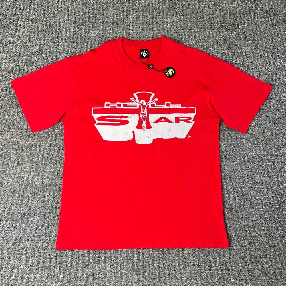 Hellstar Red Emblem T Shirt - EUR FASHION