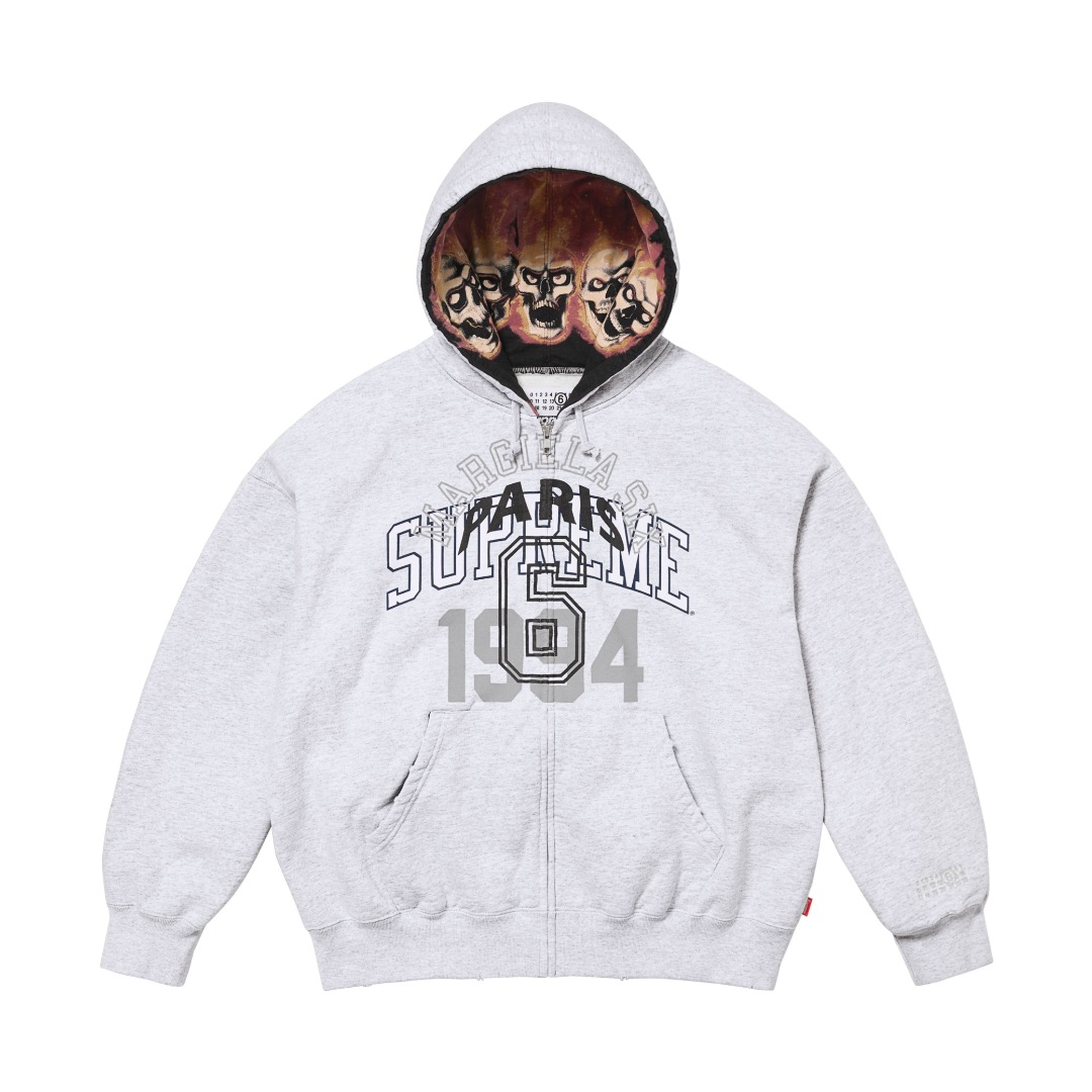 Supreme MM6 Maison Margiela Zip Up Hooded Sweatshirt  - EUR FASHION