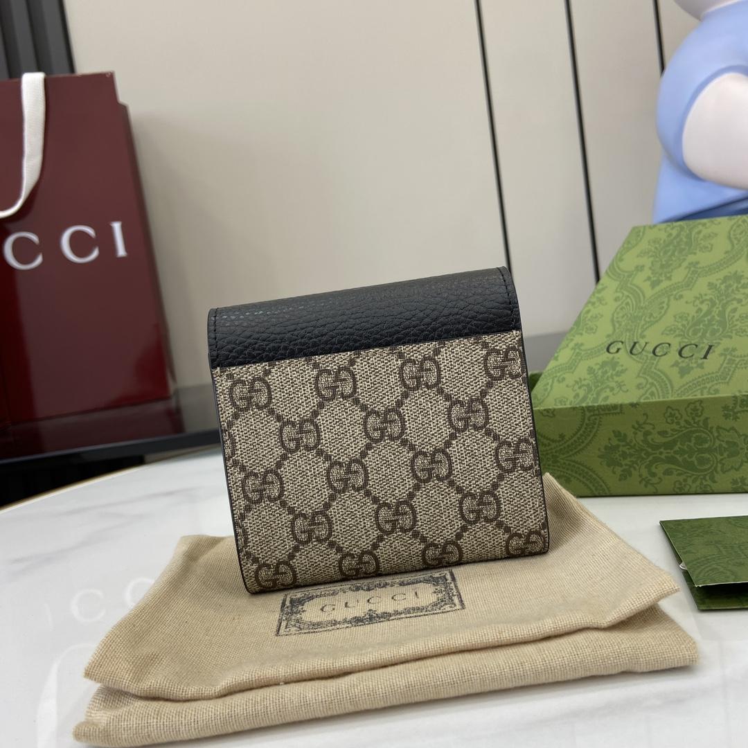 Gucci GG Marmont Bi-color Medium Wallet - EUR FASHION