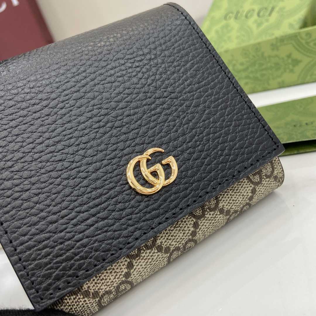 Gucci GG Marmont Bi-color Medium Wallet - EUR FASHION