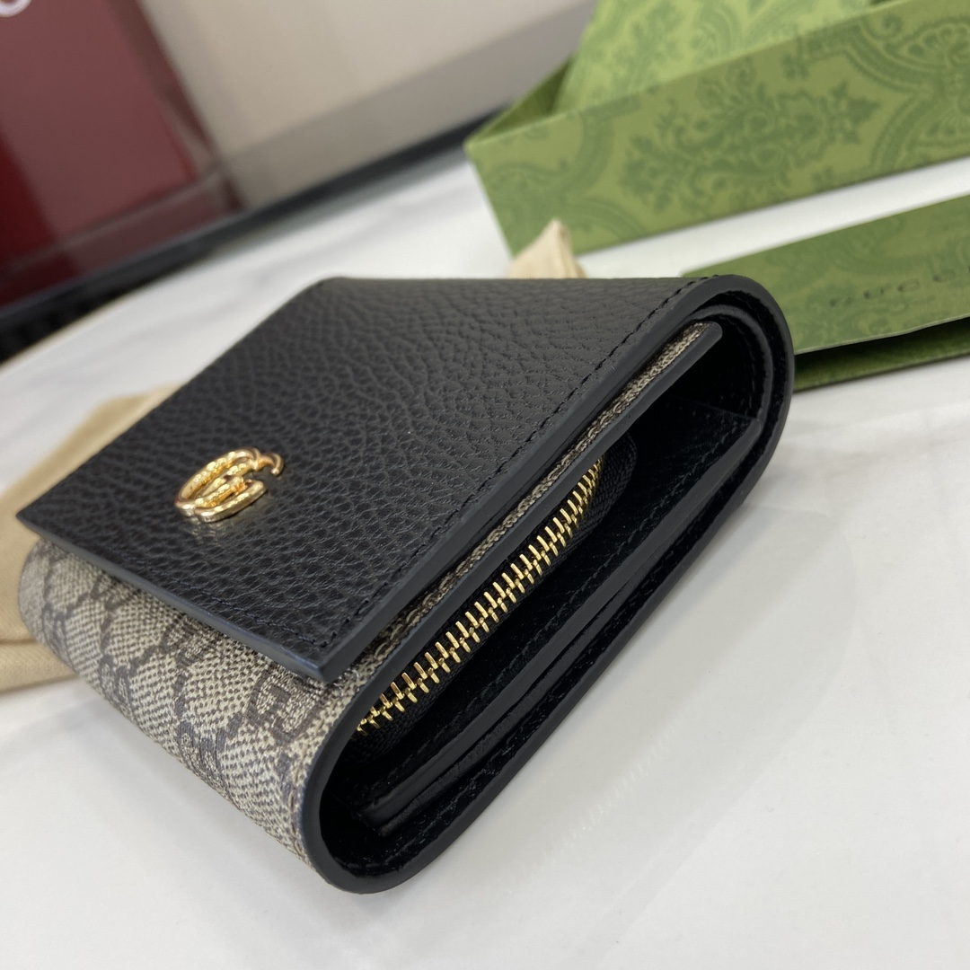 Gucci GG Marmont Bi-color Medium Wallet - EUR FASHION