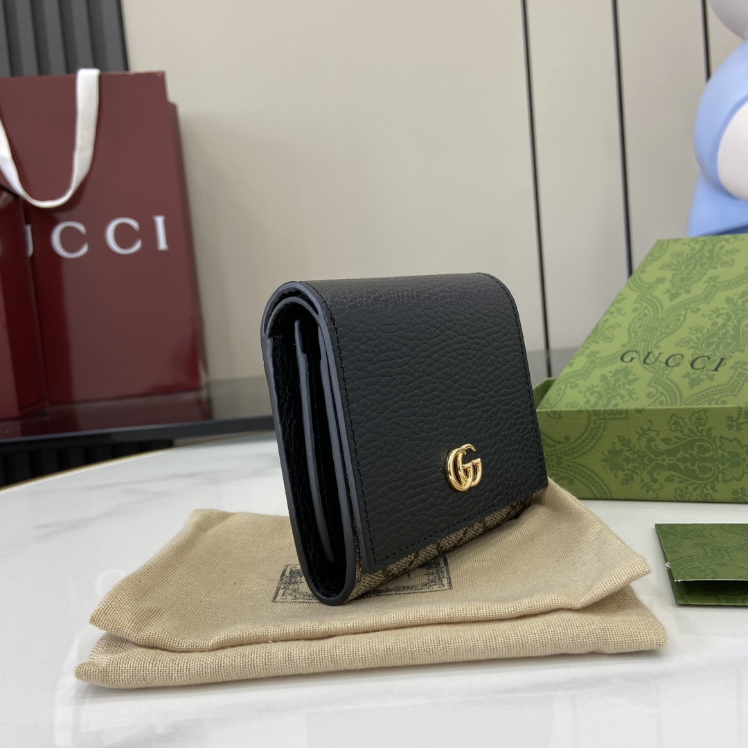 Gucci GG Marmont Bi-color Medium Wallet - EUR FASHION