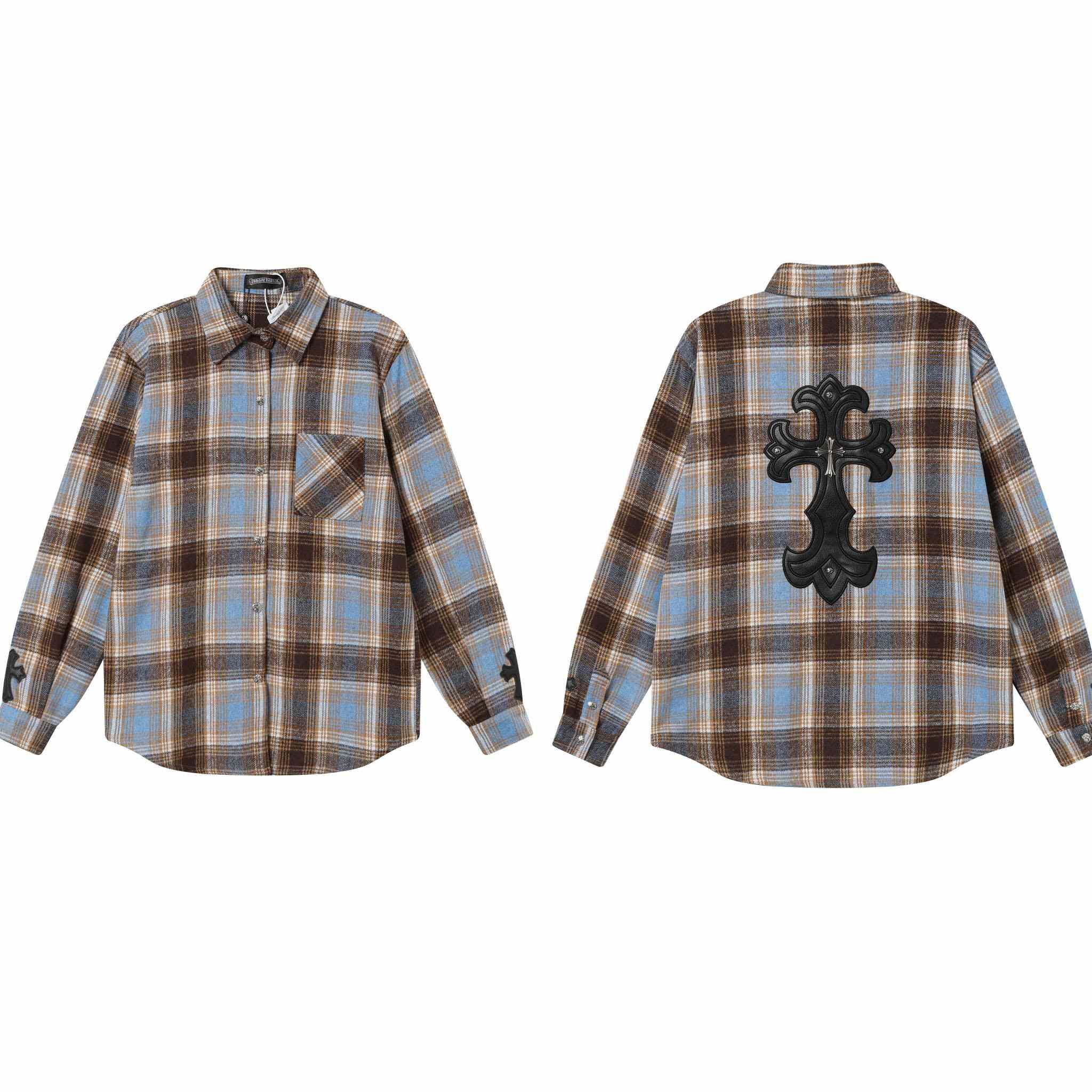 Chrome Hearts Check Shirt - EUR FASHION