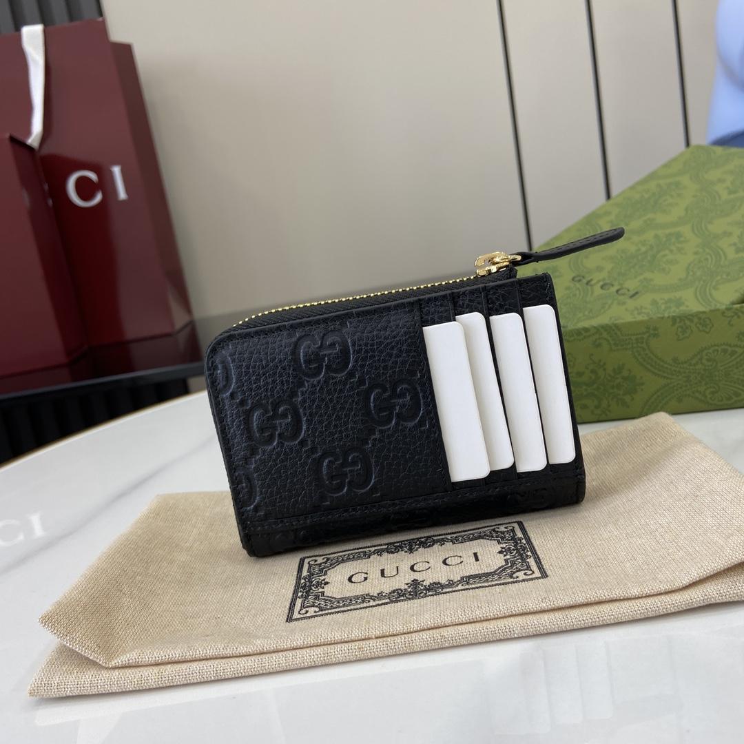 Gucci GG Emblem Zip Card Case  - EUR FASHION