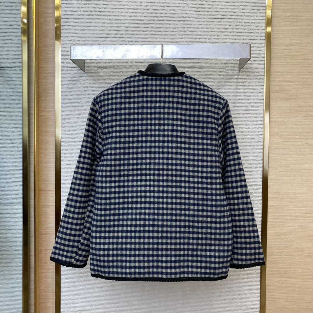 Gucci Wool Gingham Jacket With Interlocking G  - EUR FASHION