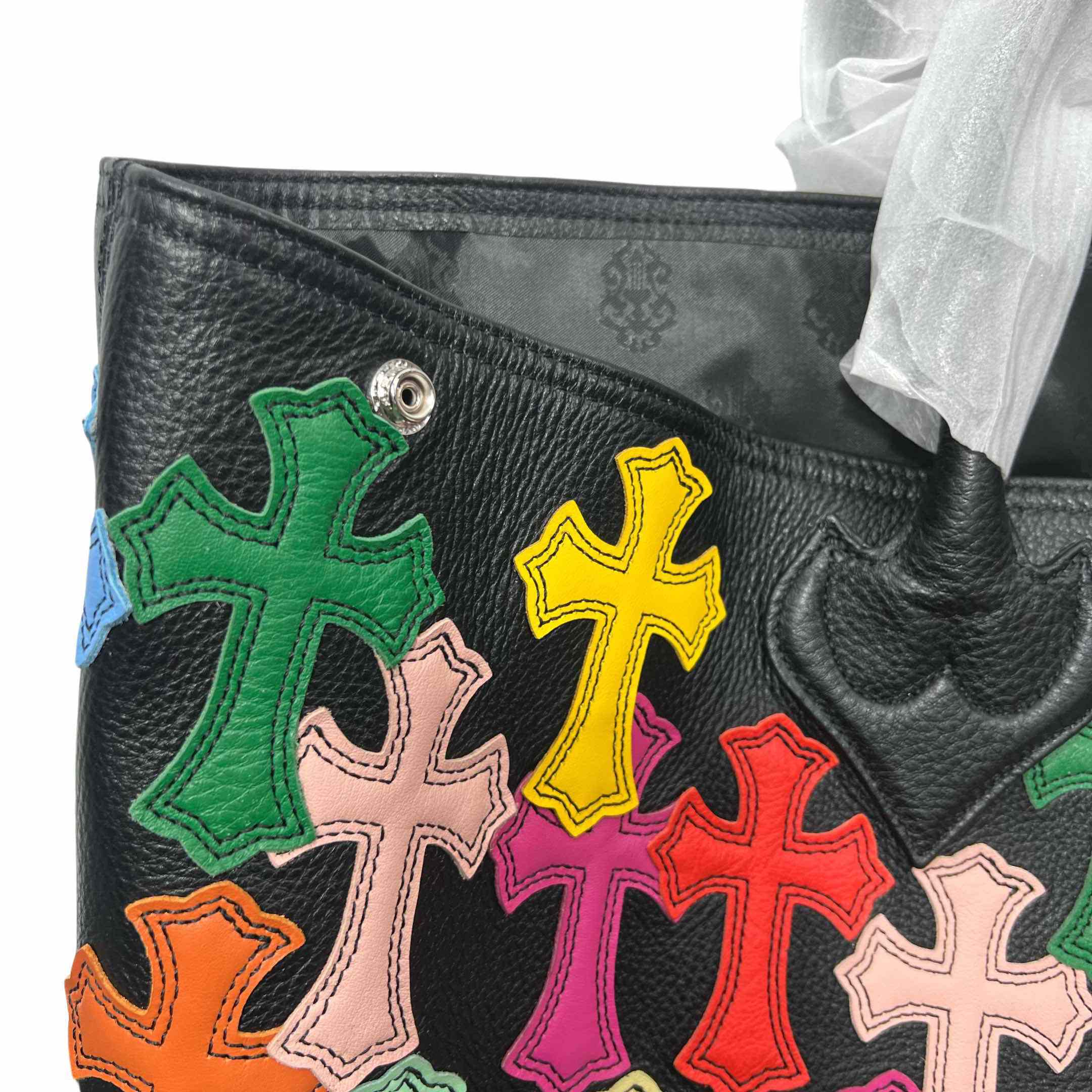 Chrome Hearts All-Over Cross Patch Leather Tote Bag  （47-29-12cm） - EUR FASHION