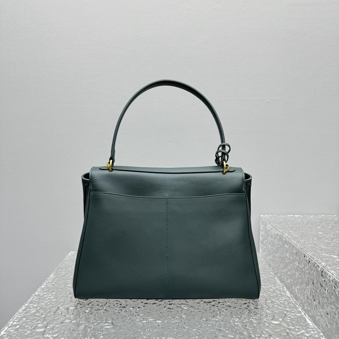 Balenciaga Rodeo Medium Handbag In Pine Green - EUR FASHION