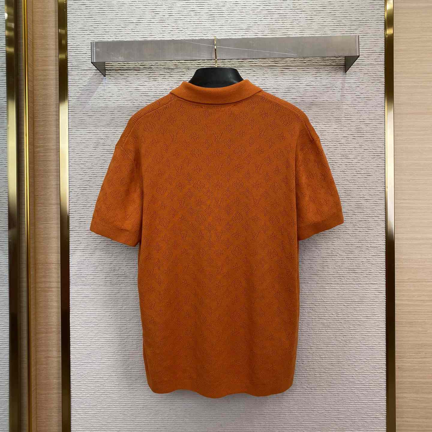 Louis Vuitton Monogram Pointelle Short-Sleeved Cotton Shirt   1AFQSY - EUR FASHION