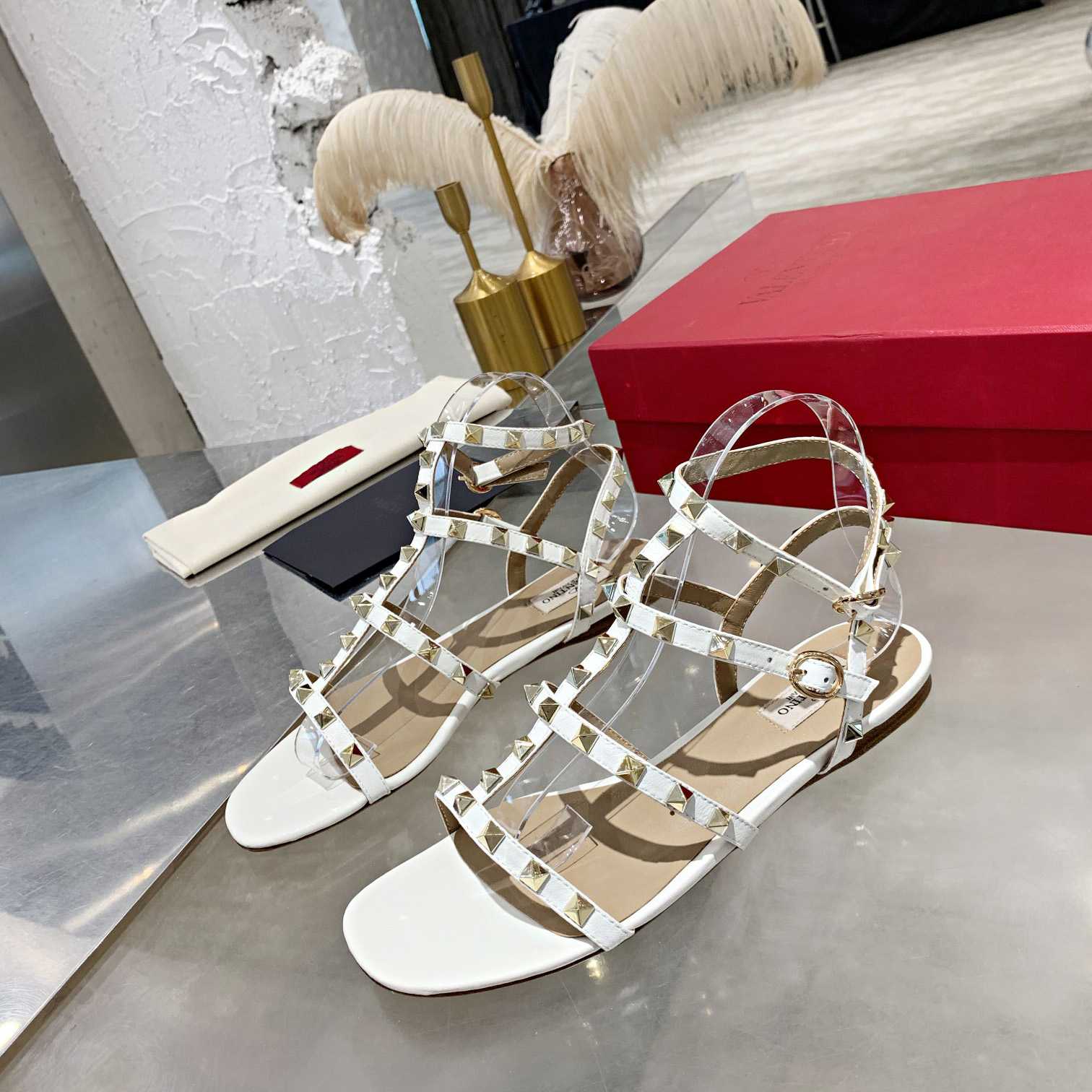 Valenti Garavani Rockstud Caged-straps Sandals - EUR FASHION