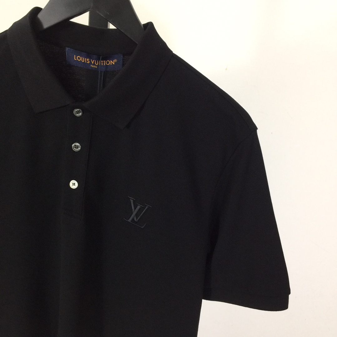 Louis Vuitton Short-Sleeved Cotton Polo Shirt    - EUR FASHION