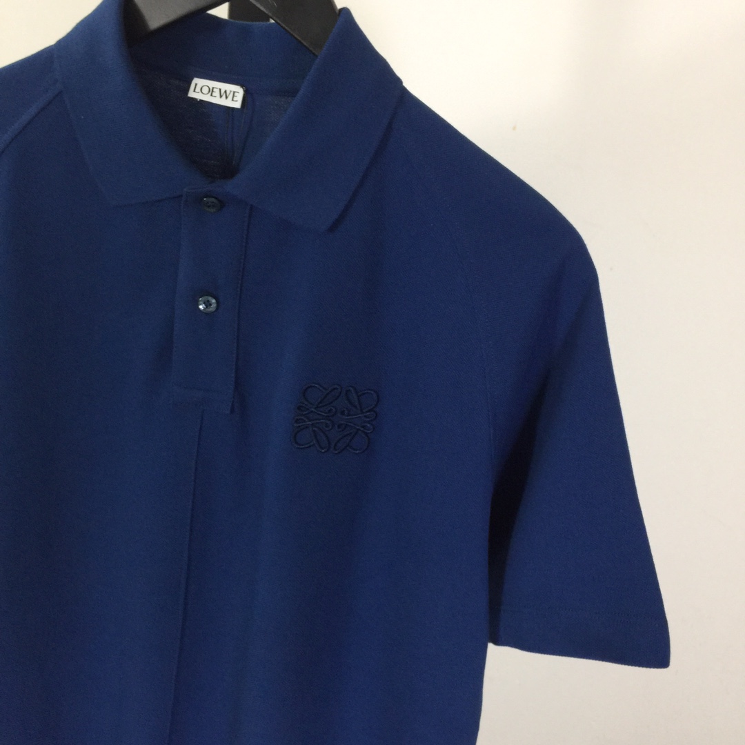 Loewe Logo Cotton Polo Shirt - EUR FASHION