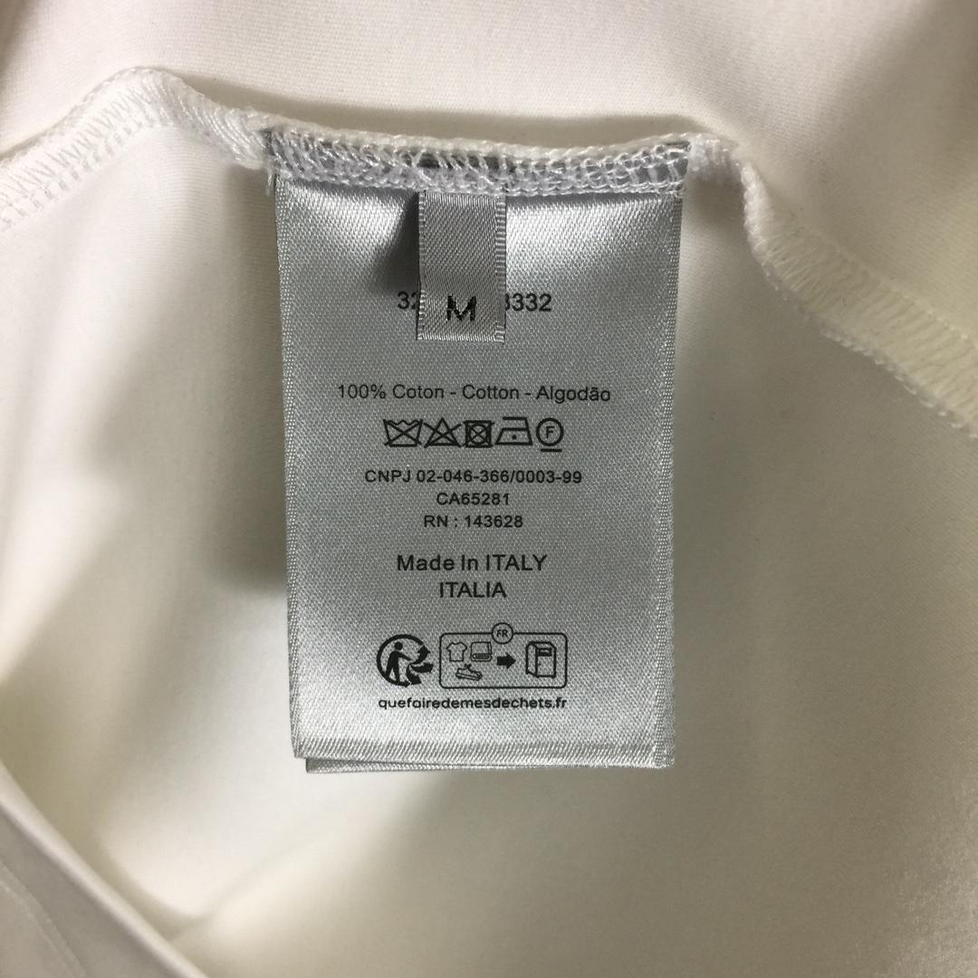 Dior Cotton T-Shirt With Bee Embroidery - EUR FASHION