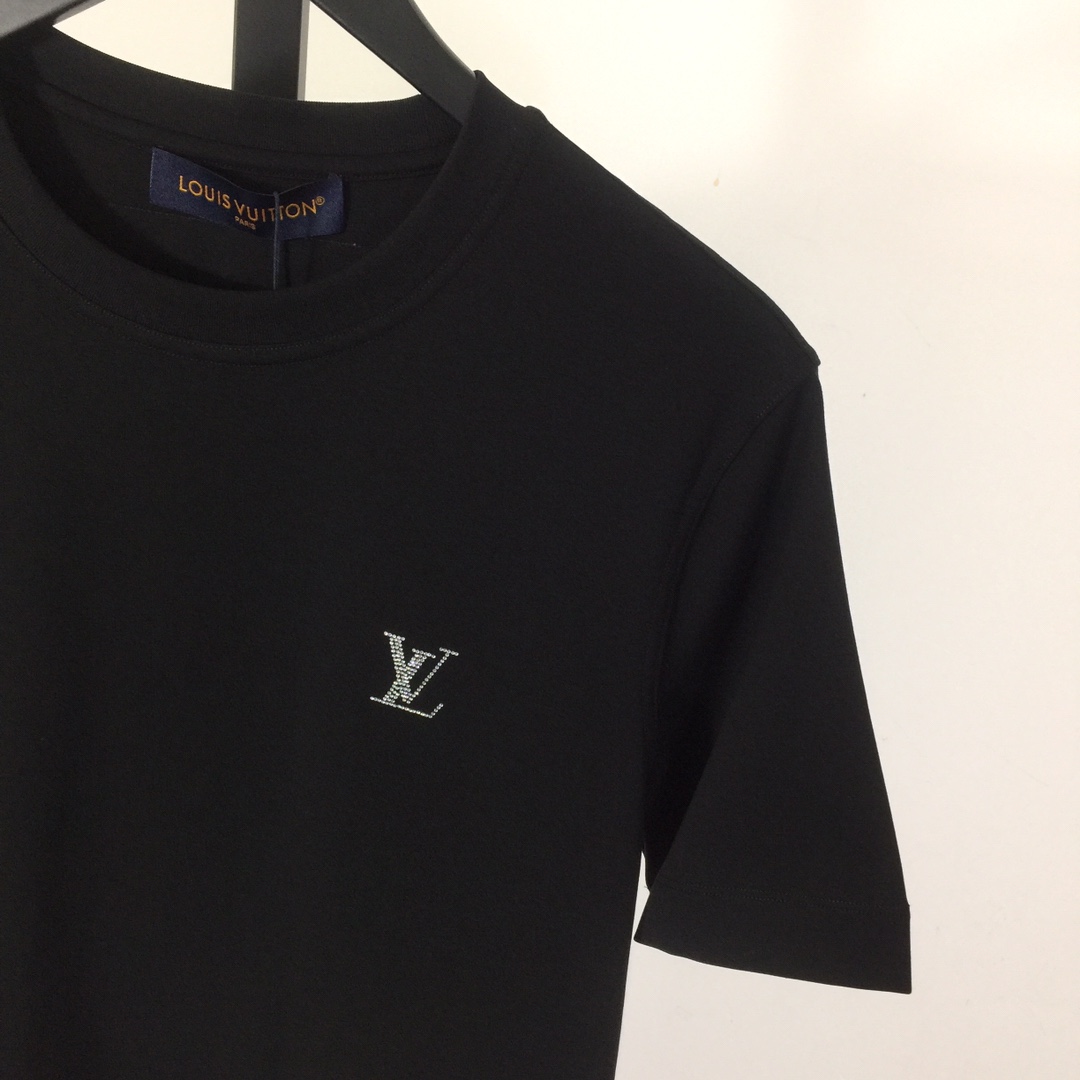 Louis Vuitton Cotton T-Shirt With Crystal - EUR FASHION