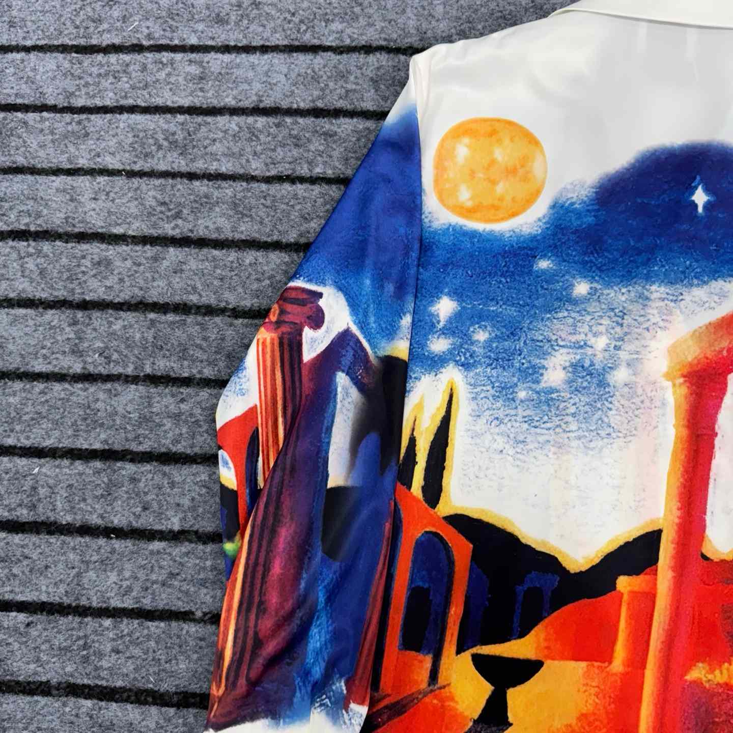 Casablanca Midnight Acropolis Silk Shirt - EUR FASHION