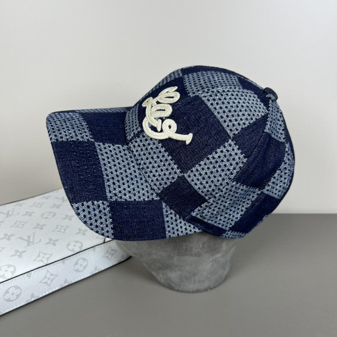 Louis Vuitton Damier 3D Denim Cap - EUR FASHION