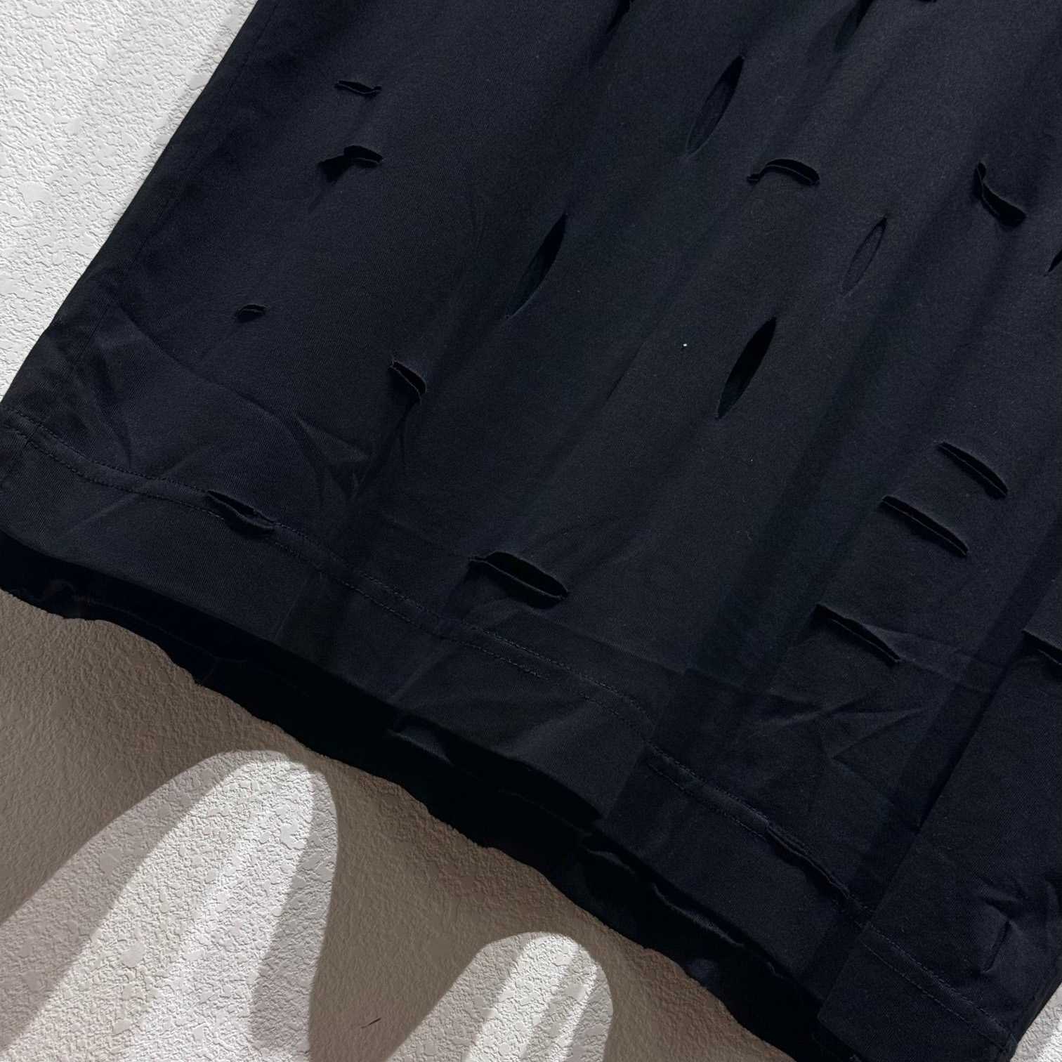 Givenchy Black Destroyed T-Shirt  - EUR FASHION