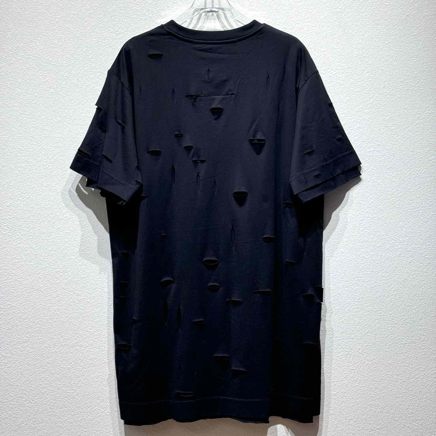 Givenchy Black Destroyed T-Shirt  - EUR FASHION