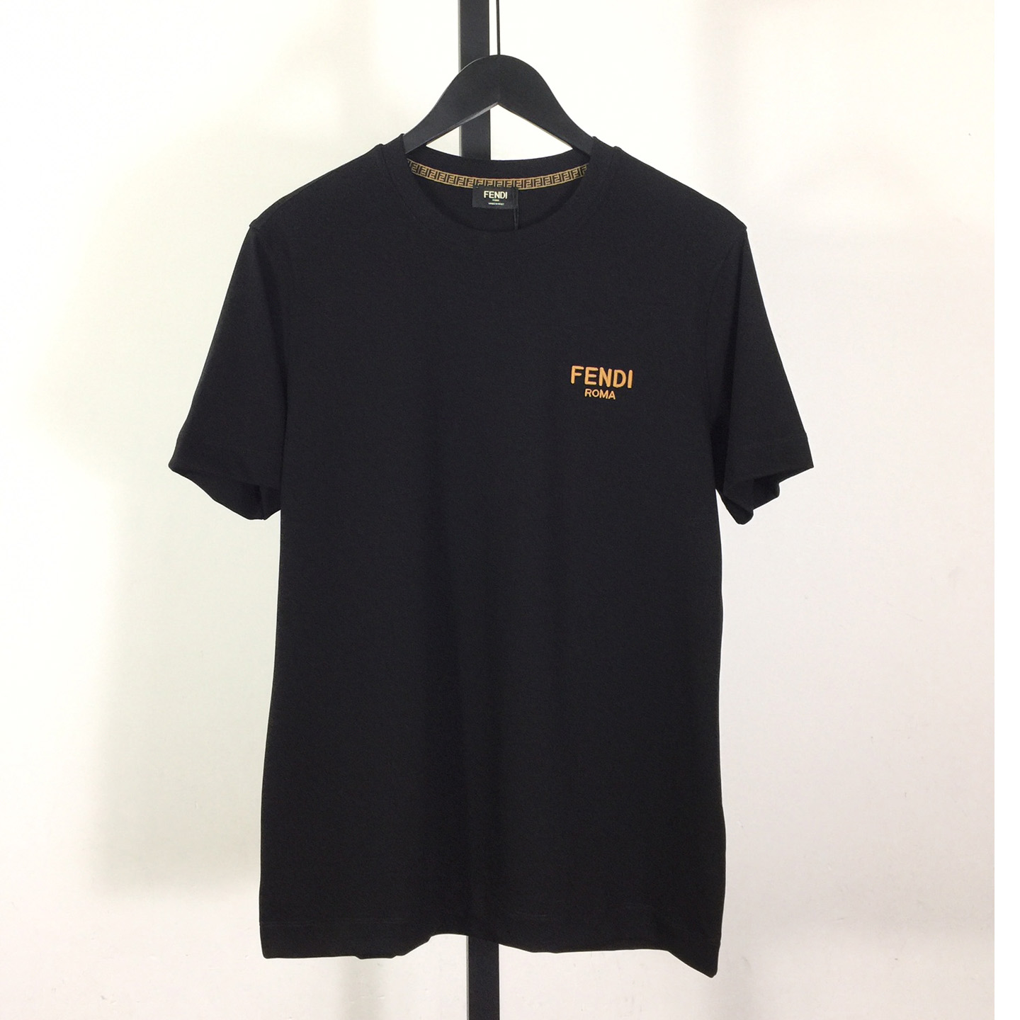Fendi Cotton Jersey T-shirt With Embroidery - EUR FASHION
