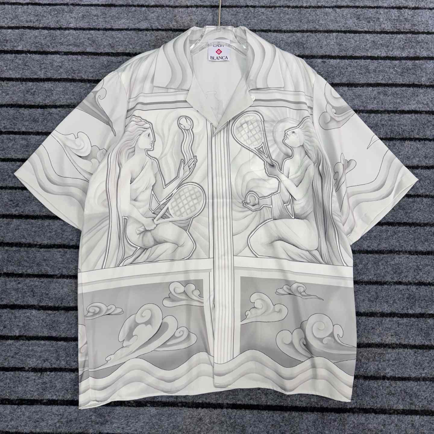 Casablanca Sacred Stone Silk Shirt - EUR FASHION