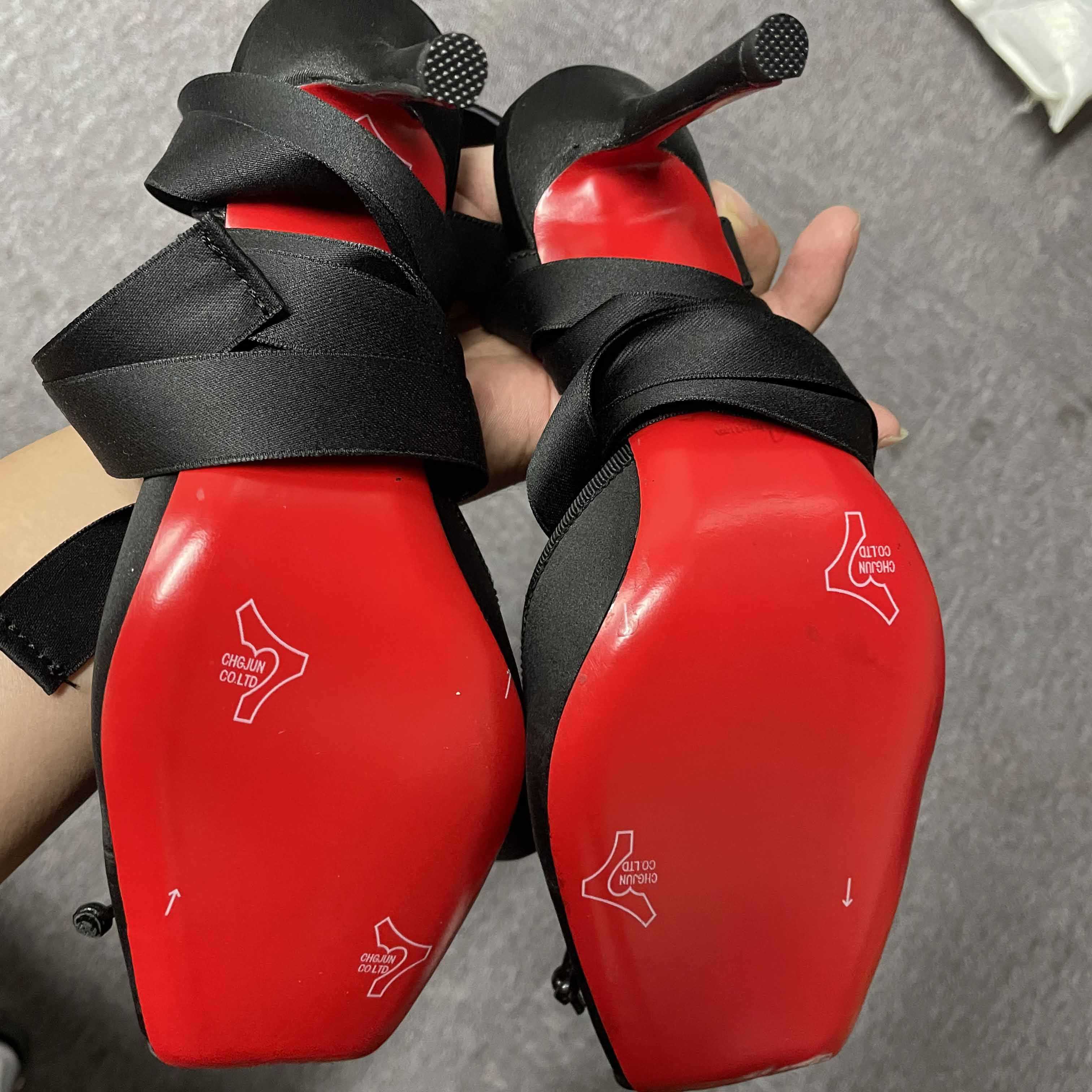 Christian Louboutin Cassia Lace-Up Slingback Pumps - EUR FASHION