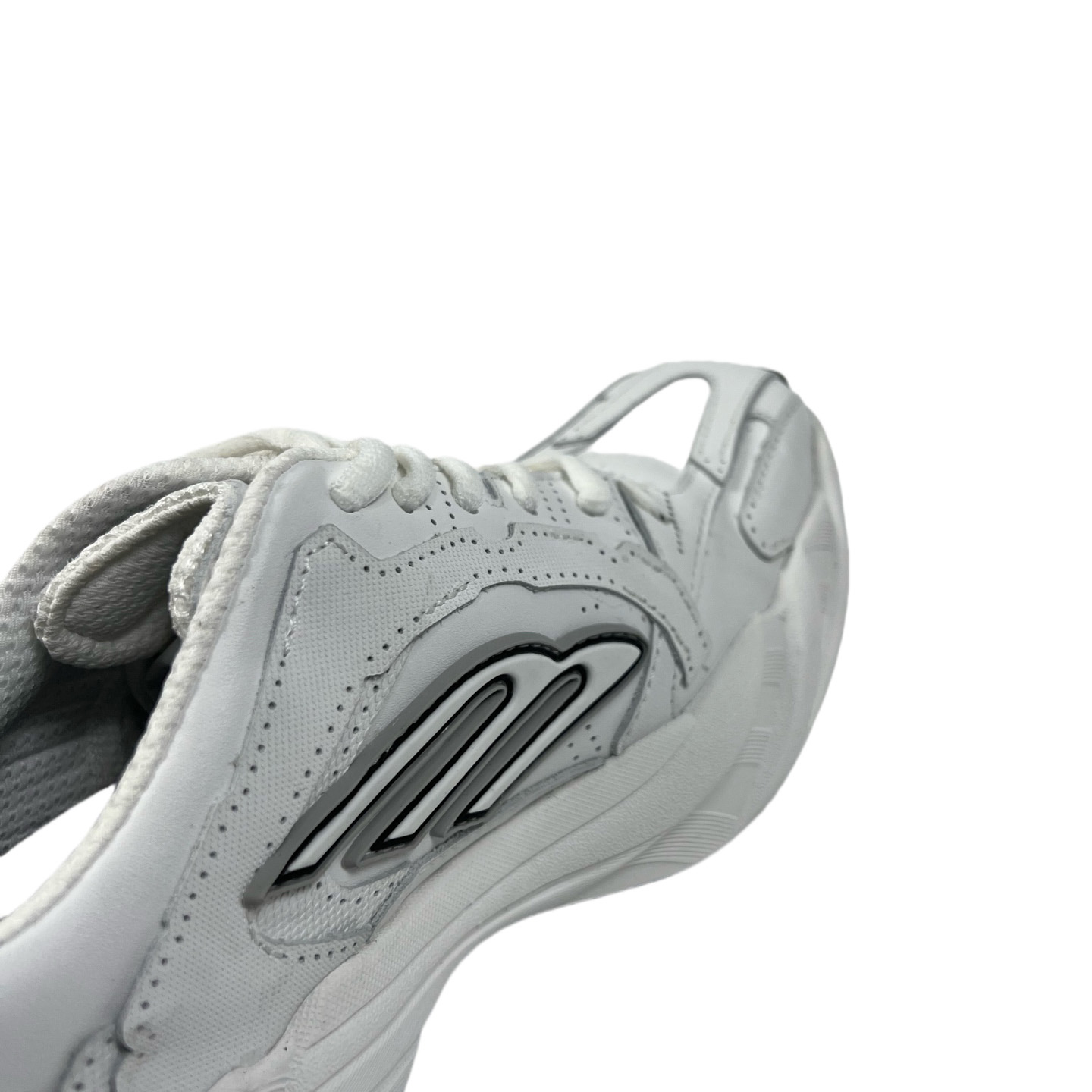 Balenciaga Monday Shoe In White,black And Grey Cowskin And Polyester - EUR FASHION