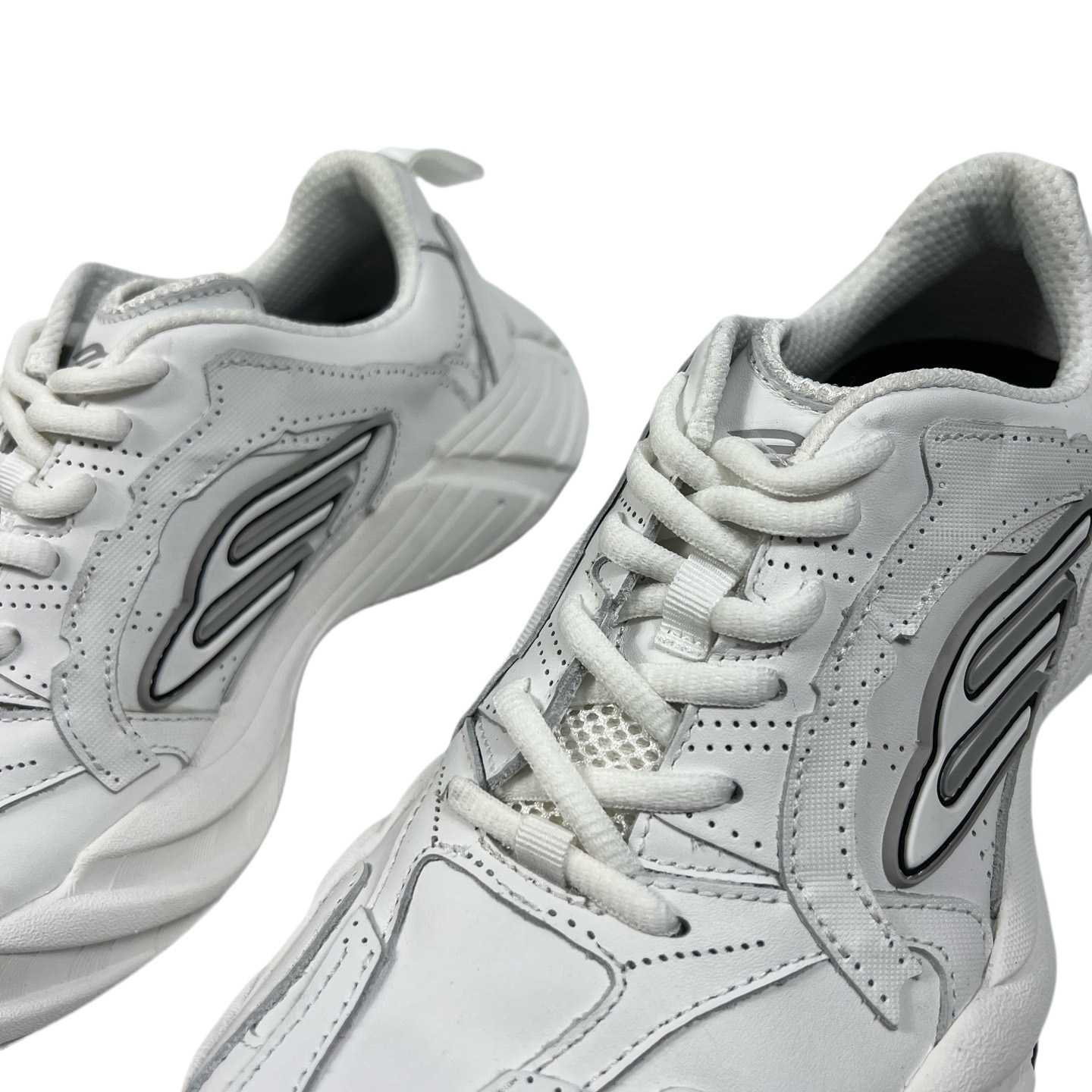Balenciaga Monday Shoe In White,black And Grey Cowskin And Polyester - EUR FASHION