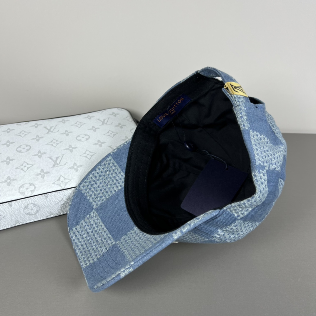 Louis Vuitton Damier 3D Denim Cap - EUR FASHION