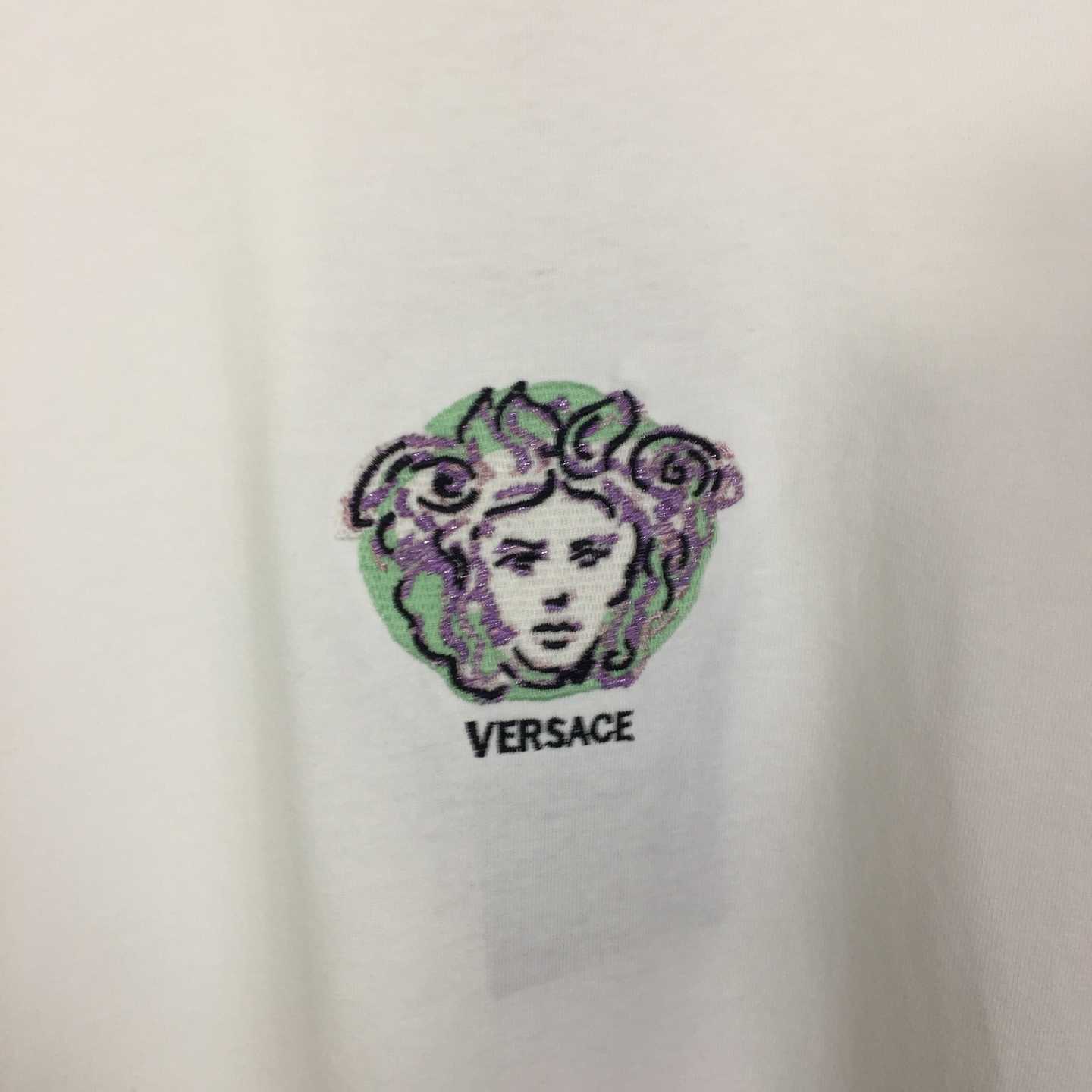 Versace Medusa Cotton T-shirt With Embroidery - EUR FASHION