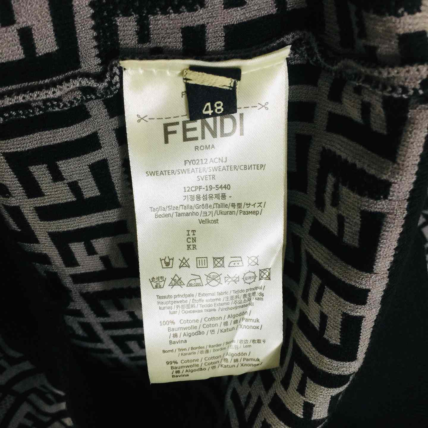 Fendi FF Cotton Jumper - EUR FASHION