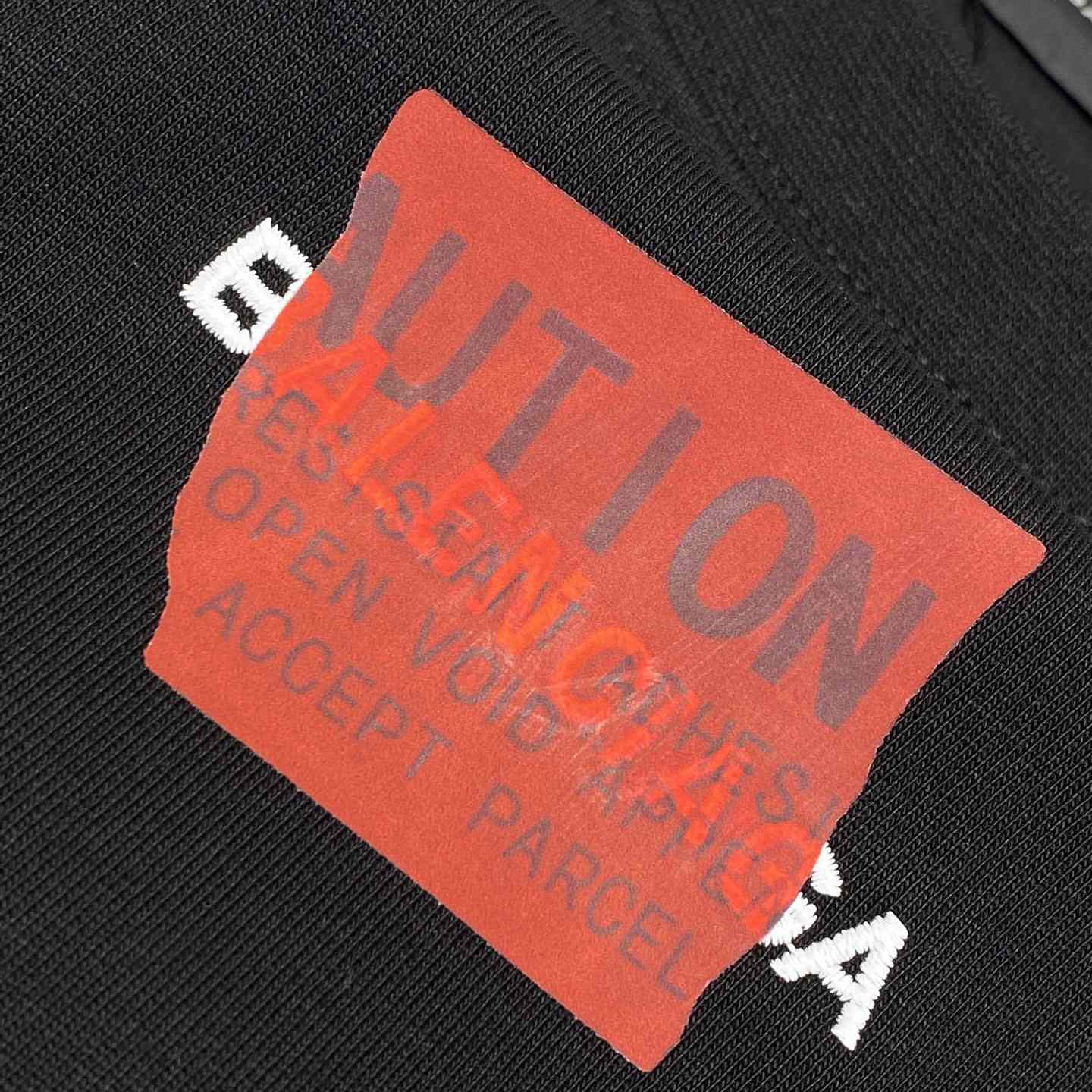 Balenciaga Taped Balenciaga Back T-Shirt Medium Fit In Black - EUR FASHION