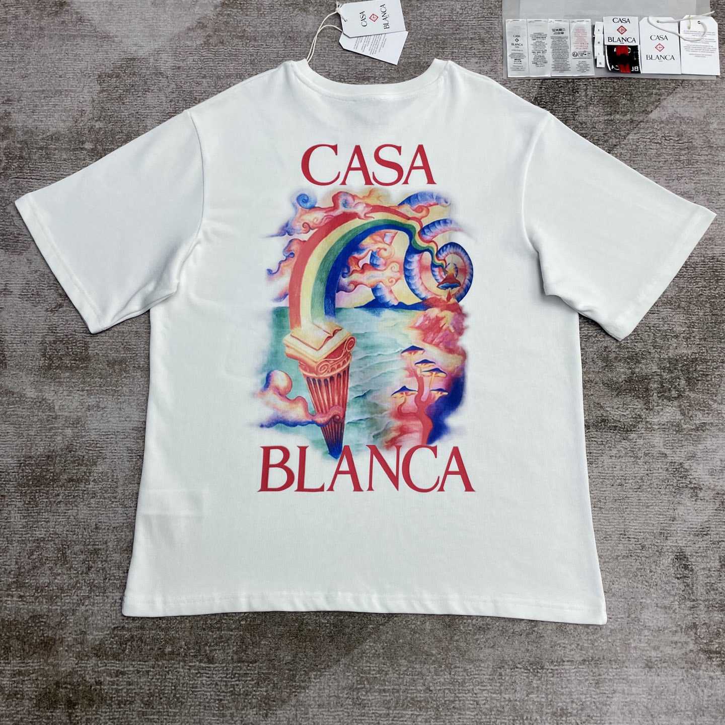 Casablanca Nature Teacher Printed Cotton T-Shirt   C950 - EUR FASHION