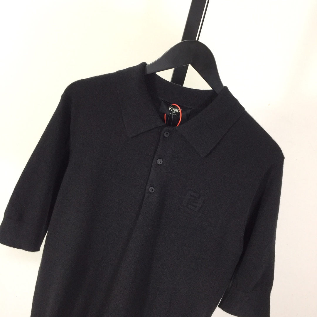 Fendi Embossing FF Short-Sleeved Polo Shirt - EUR FASHION