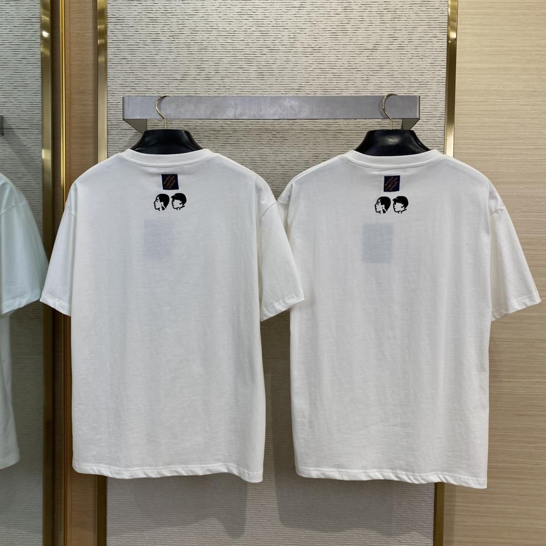 Louis Vuitton Short-Sleeved Cotton Crewneck   - EUR FASHION
