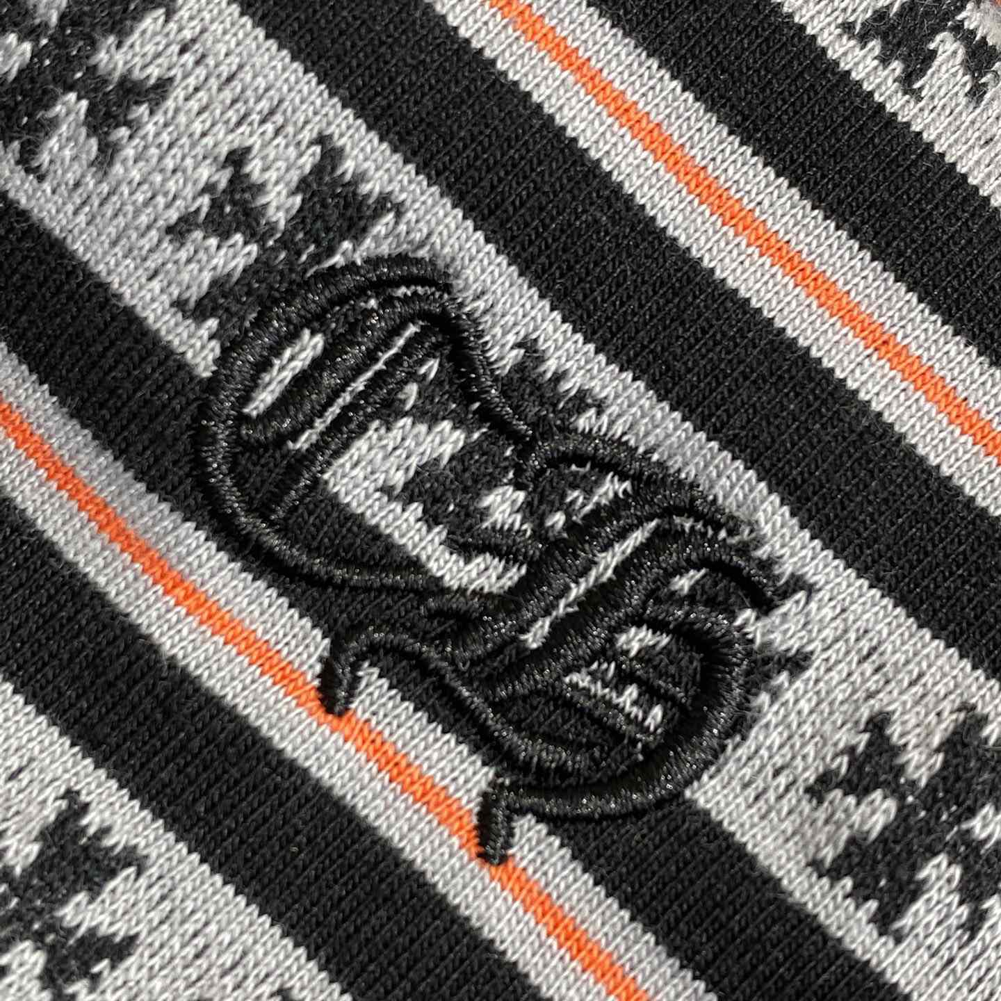 Chrome Hearts Script Logo Stripe Short Sleeve Tee - EUR FASHION