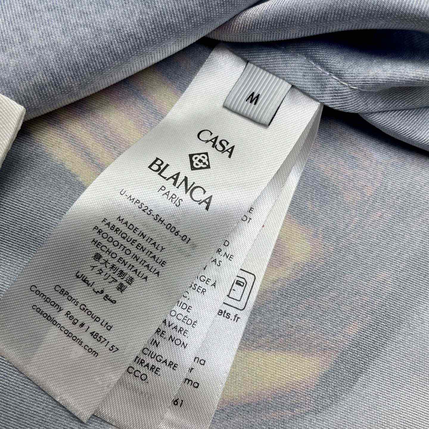 Casablanca Midnight Acropolis Silk Shirt   CA3530 - EUR FASHION